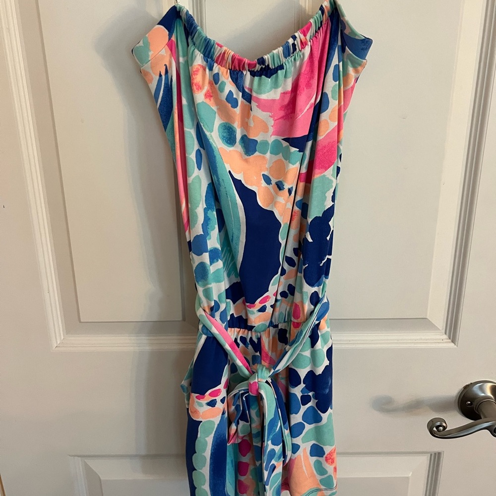 Strapless romper